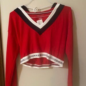 Tommy Hilfiger Cropped Sweatshirt, Size Medium